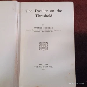 The Dweller on the Threshold, Robert Hichens, 1911 Hardcover, occult weird - Picture 1 of 13