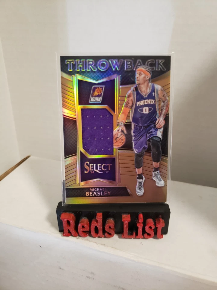 2016-17 Select Throwback Memorabilia Copper Prizm 36/49 Michael Beasley #22 Suns - Image 1 of 4