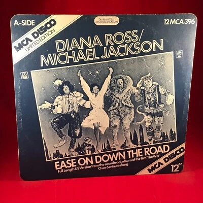 MICHAEL JACKSON & DIANA ROSS Ease On Down The Road 1978 UK 12" Vinyl single WIZ - Image 1 of 4