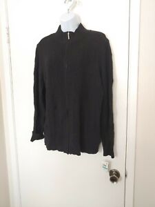 Women's Karen Scott Black Knit Zip Up Sweater Plus Size 0X Style 100064672wn