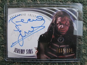 Autograph Card Star Jeremy Sims Farscape 017