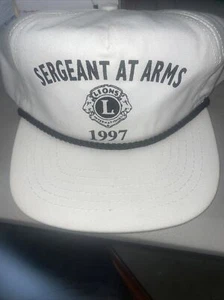 Vintage Lions Club INTL Sgnt. At Arm's Stylemaster OfUnion, lunedì Cappello snapback camionista - Foto 1 di 4