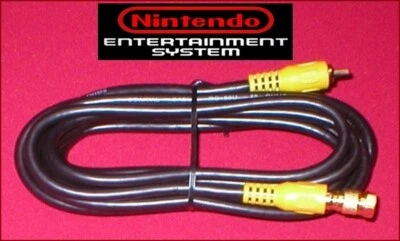 12Ft GOLD HQ RCA Cable & GOLD RF Coax TV Adapter for Nintendo NES System NEW - Image 1 of 2