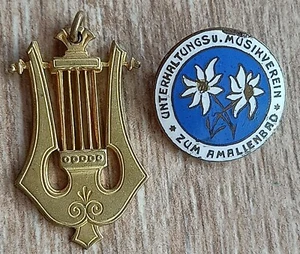WW2 GERMAN WEHRMACHT GEBIRGSJAGER soldier's musician badges Rare - Picture 1 of 6