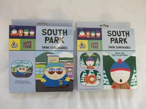 NUEVO DE LOTE ANTIGUO SOUTH PARK sombrillas dobles, bolsa de almacenamiento, ventosas para ventana lateral/trasera del automóvil - Imagen 1 de 9