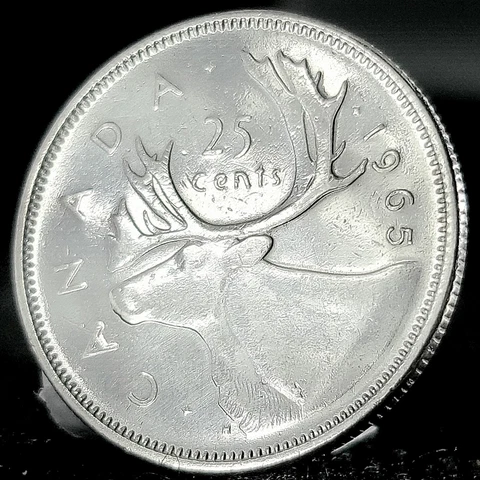 *Beautiful* Authentic Canada Quarter .800 (80%) Fine Silver Canadian 25¢ Coin Cover