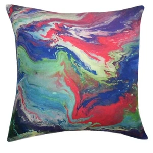 DEWandSUN Gingerelly individuelle Kunst dekorativ 13"x13" Indoor Dekokissen Neu mit Etikett - Bild 1 von 3