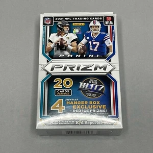 2021 Panini Prizm NFL Football Hanger Box New/Factory Sealed Red Ice Prizms - Picture 1 of 4