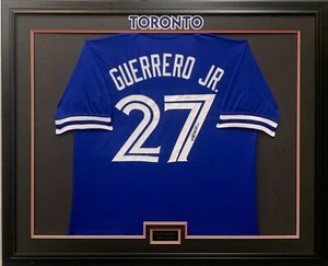 Vladimir Guerrero signed framed custom jersey MLB Toronto Blue Jays PSA COA - Picture 1 of 1
