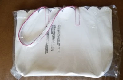 Bolso de Playa Wacoal Mujer Blanco y Rosa NUEVO Foto 1 de 4