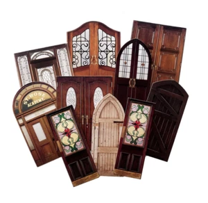 Libro de recortes coleccionables vintage puerta de madera gruesa para hacer tarjetas troqueladas - Imagen 1 de 1