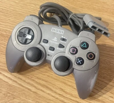 Hori PlayStation PS1 and PS2 Analog Sindou Pad Gray Tested Japan - Image 1 of 4