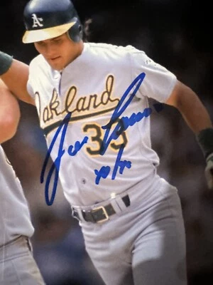 Jose Canseco Signed Auto Autographed 8x10 Photo 40/40 Athletics JSA COA - Image 1 of 3