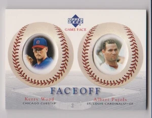 2003 Upper Deck Game Face FaceOff #180 Kerry Wood & Albert Pujols - Foto 1 di 2
