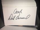 Dick Vermeil 1976 Philadelphia Eagles Signed 3X5 Index Card