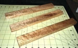 Three Hawaiian Curly Mango Pieces~12 1/4" x 3 1/3" x 3/4" (#314)  - Picture 1 of 8
