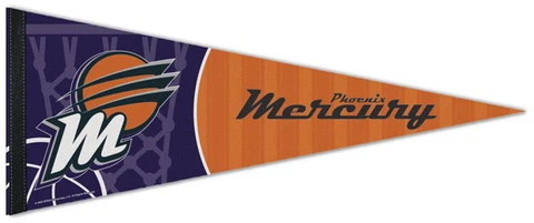 PHOENIX MERCURY WNBA Basketball Premium Felt 12x30 Collectors PENNANT Cover