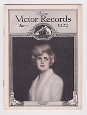 VINTAGE HMV NEW  VICTOR  RECORDS JUNE 1922 ADVERTISING JARITZA PAUL WHITEMAN