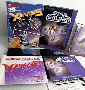 Star Soldier + Xevious The Avenger - komplett CIB - Nintendo NES Original Shmup Lot - Bild 1 von 23