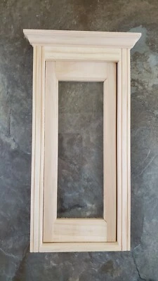 Porta externa para casa de bonecas 1:12 miniatura interior Houseworks 6033 janela completa - Imagem 1 de 3