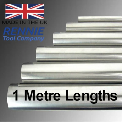 RENNIE TOOLS Metric Silver Steel Diameter Bar.1 Metre Lengths (1000mm Long).Ground Round Rod