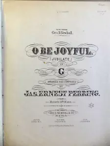 19th Century Music Compositions by Jas. Ernest Perring Given to Granddaughter - Picture 1 of 12