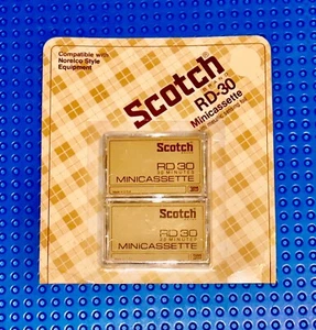 SCOTCH RD-30 BLANK MINICASSETTE TAPES (2) (SEALED) - Picture 1 of 2