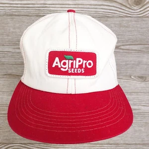 SOMBRERO DE BÉISBOL AGRIPRO DE COLECCIÓN ROJO Y BLANCO AJUSTABLE HECHO EN EE. UU. SNAPBACK - Imagen 1 de 11