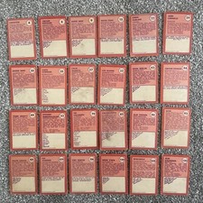A&BC Red Pink Back bubble gum football cards 1974/ 75 X24 Different