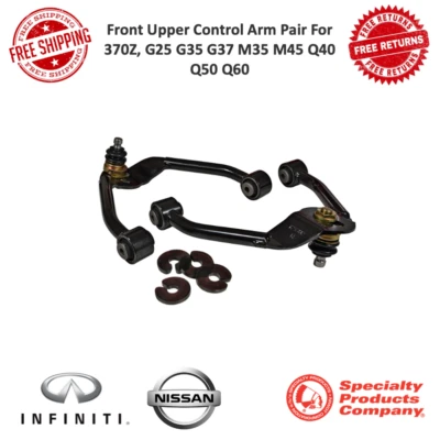 SPC Adjustable Front Upper Control Arm PAIR Fits 2008-2013 Infiniti G37 RWD AWD - Image 1 of 4