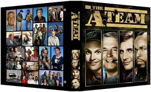 A-TEAM Custom 3-Ring Binder Photo Trading Card Album PEPPARD/MR. T/DIRK BENEDICT - Picture 1 of 14