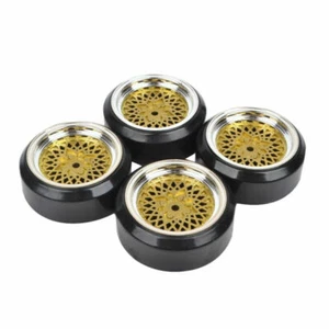 RC Drift Tires Wheels Kit for Tamiya TA02 TA01 TA07 TL-01 Yokomo 1:10 Racing Car - Picture 1 of 6