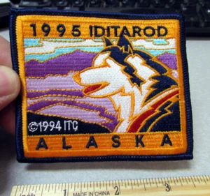 Alaska Iditarod 1995 1000 millas trineo para perros carrera parche bordado NUEVO sin usar - Imagen 1 de 2