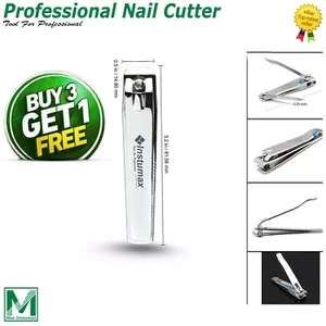 Pro Stainless Steel Finger Nail Handle Clippers Trimmer Cutter - Large - Picture 1 of 5