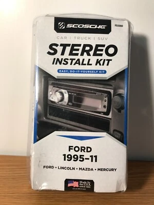 SCOSCHE FD2080 STEREO DASH INSTALL KIT, FORD LINCOLN MERCURY MAZDA, 95' - 2011   - Image 1 of 2