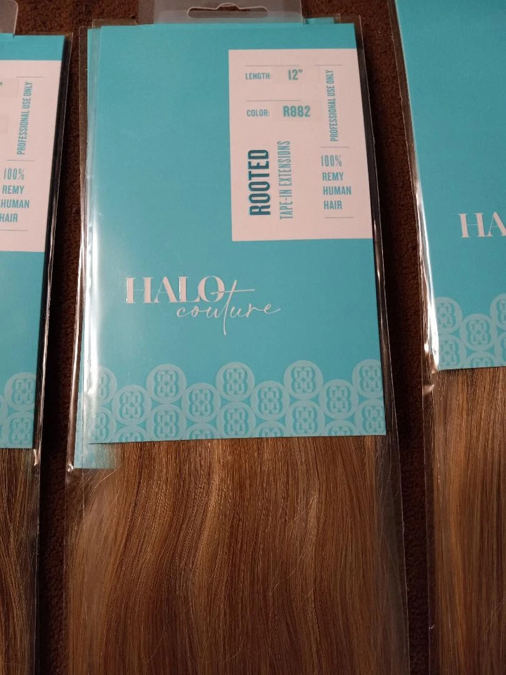 Halo Couture 12" Professional Tape In Hair Extensions Color r882 - Image 1 of 1