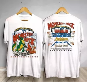 Vintage Monsters of Rock Tour 1988 T-Shirt Tour Halen Van Geschenk Fans - Bild 1 von 4
