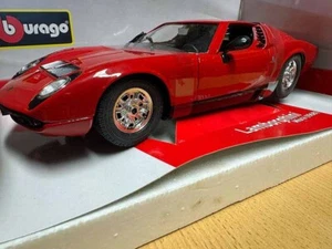 18-11010 Bburago 1:18 Lamborghini Miura 1968 rojo - Imagen 1 de 6