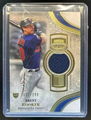 2021 Topps Tier One Brent Rooker Jersey Rookie RC #31/299 Twins - Image 1 of 2