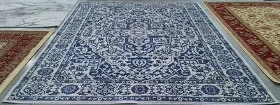 Alfombra AZUL MARINO/GRIS CLARO 9'-0" x 12'-0" defecto, precio reducido 1172792134 BNT832M-9 Foto 1 de 4
