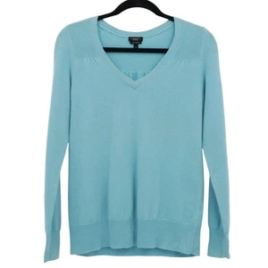 Talbots Pure Cashmere Pullover Damen M Blau Preppy Feminin Elegant Collegiate - Bild 1 von 15
