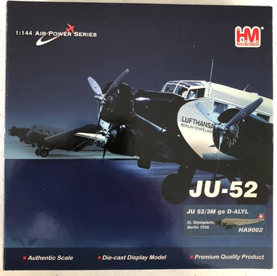 Hobby Master JU-52, JU 52/3M ge D-ALYL, modelo fundido a presión escala 1:144, artículo HA9002 Foto 1 de 4