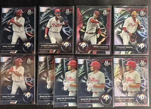 Philadelphia Phillies 2023 Bowman Platinum Team Set Lot of 9 / Ice Foil And Base - Bild 1 von 7