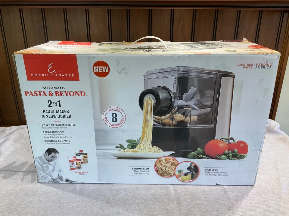 Emeril Lagasse PM01 Pasta and Noodle Maker Machine - Black