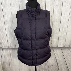 Eddie Bauer Damen Medium lila Gänsedaunen durchgehender Reißverschluss/Druckknöpfe gefütterte Weste - Bild 1 von 6
