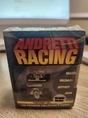 1992 Collect-A-Card Andretti Racing Factory Set 100 Cards Sealed Hologram - Image 1 of 4