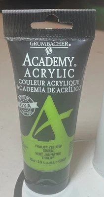 Grumbacher Academy Acrylic Paints - THALO YELLOW GREEN - Image 1 of 2
