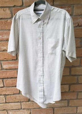 Camisa De Colección Años 70 Sears Botón A Cuadros Delgada Prensa Perm Talla M 15 1/2 DEFECTOS Rockabilly Foto 1 de 4