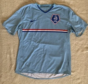 Nike Netherlands Nederlands Soccer Jersey 2008 Mens Large Light Blue - Picture 1 of 9