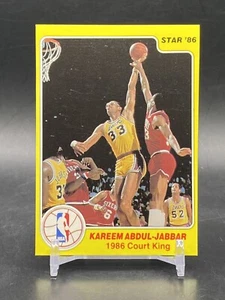 1986 Star Court Kings #2 Kareem Abdul -Jabbar HOF Lakers Vintage Basketball Card - Picture 1 of 2